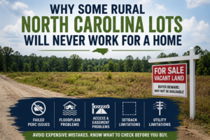 Why Some Rural North Carolina Lots Will Never Work for a Home