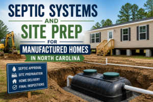 Septic Systems and Site Prep for Manufactured Homes in North Carolina