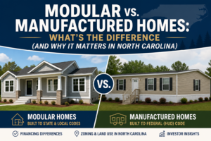 Modular vs. Manufactured Homes: What’s the Difference (and Why It Matters in North Carolina)