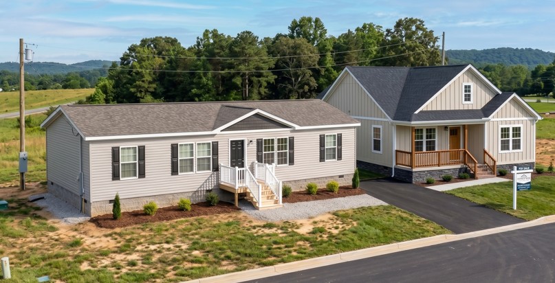 NC modular and double wide home side by side new spec build