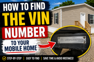 how to find vin number to your mobile home